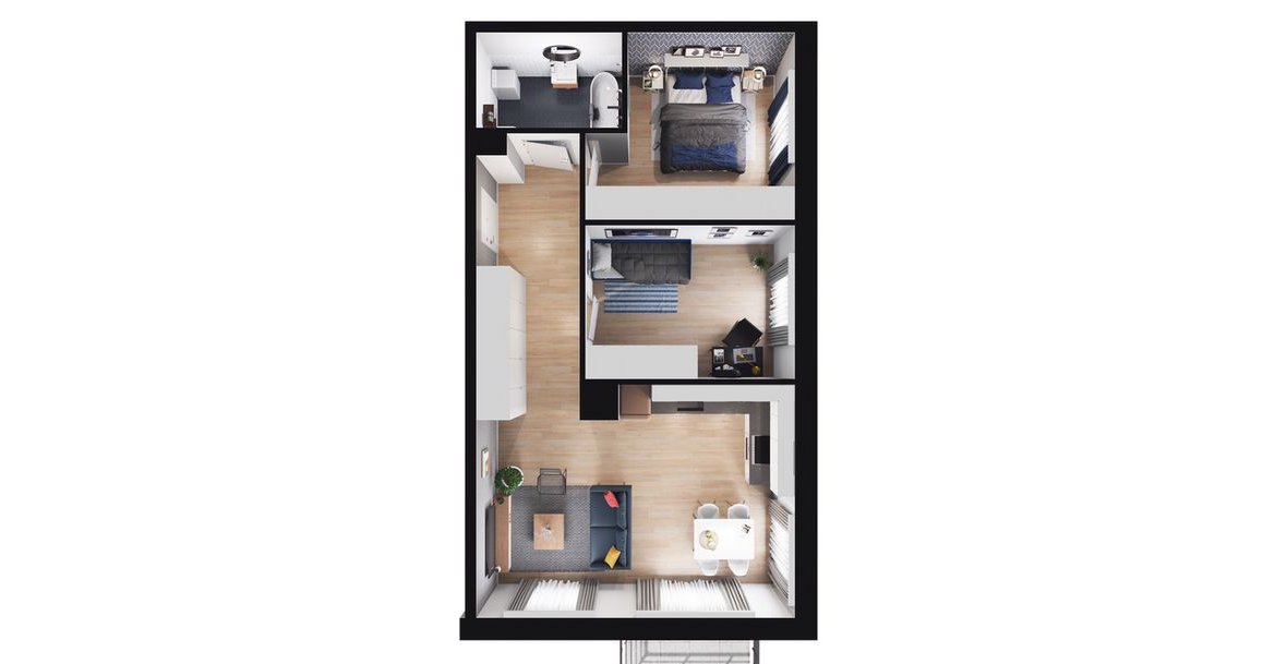 3-pokojowe mieszkanie 55m2 + balkon Bez Prowizji