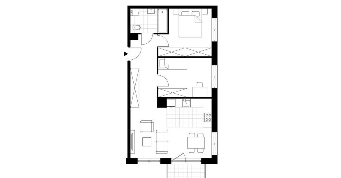 3-pokojowe mieszkanie 55m2 + balkon Bez Prowizji