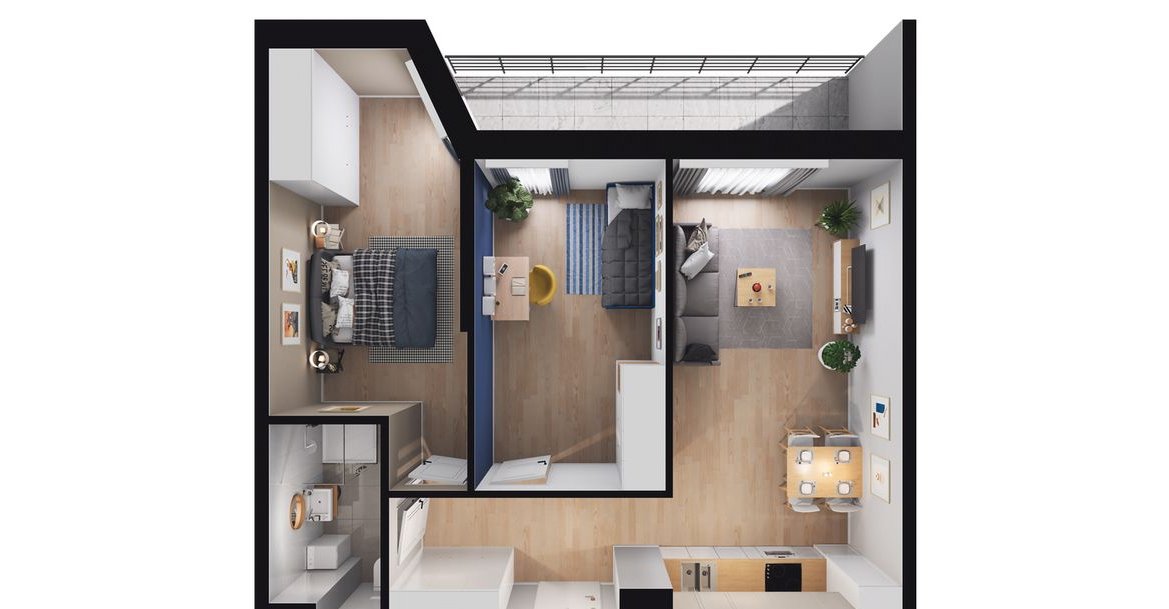 3-pokojowe mieszkanie 57m2 + loggia Bez Prowizji