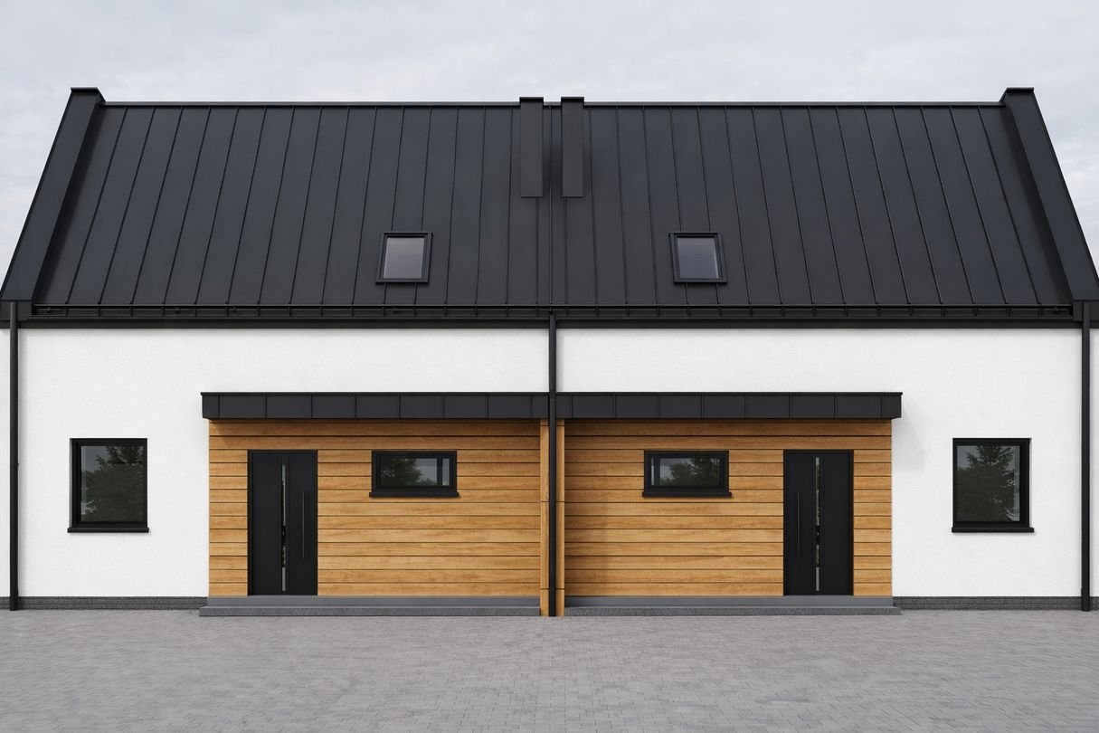 Dom w zabudowie bliźniaczej 96m Zakrzewice ul. Parkowa