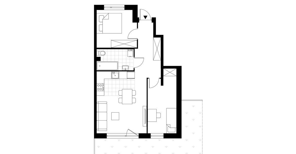 3-pokojowe mieszkanie 49m2 + ogródek
