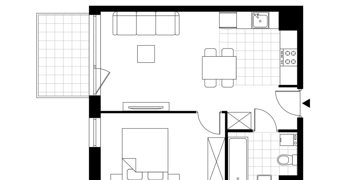 2-pokojowe mieszkanie 39m2 + balkon