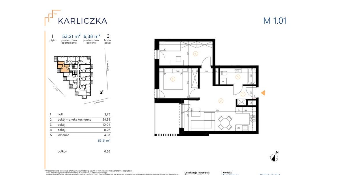 Karliczka | mieszkanie 3-pok. | A.1.01