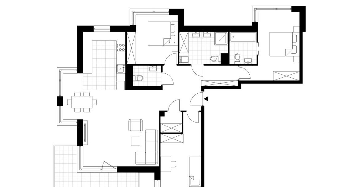 4-pokojowe mieszkanie 106m2 + balkon Bezpośrednio