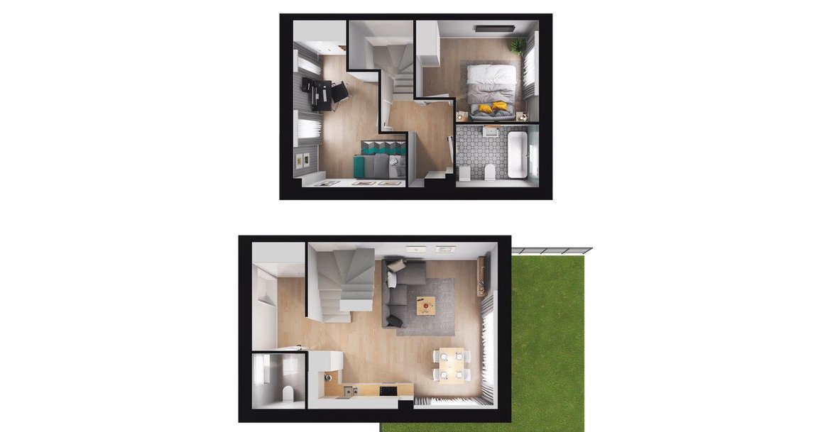 3-pokojowy dom 65m2 + ogródek Bezpośrednio