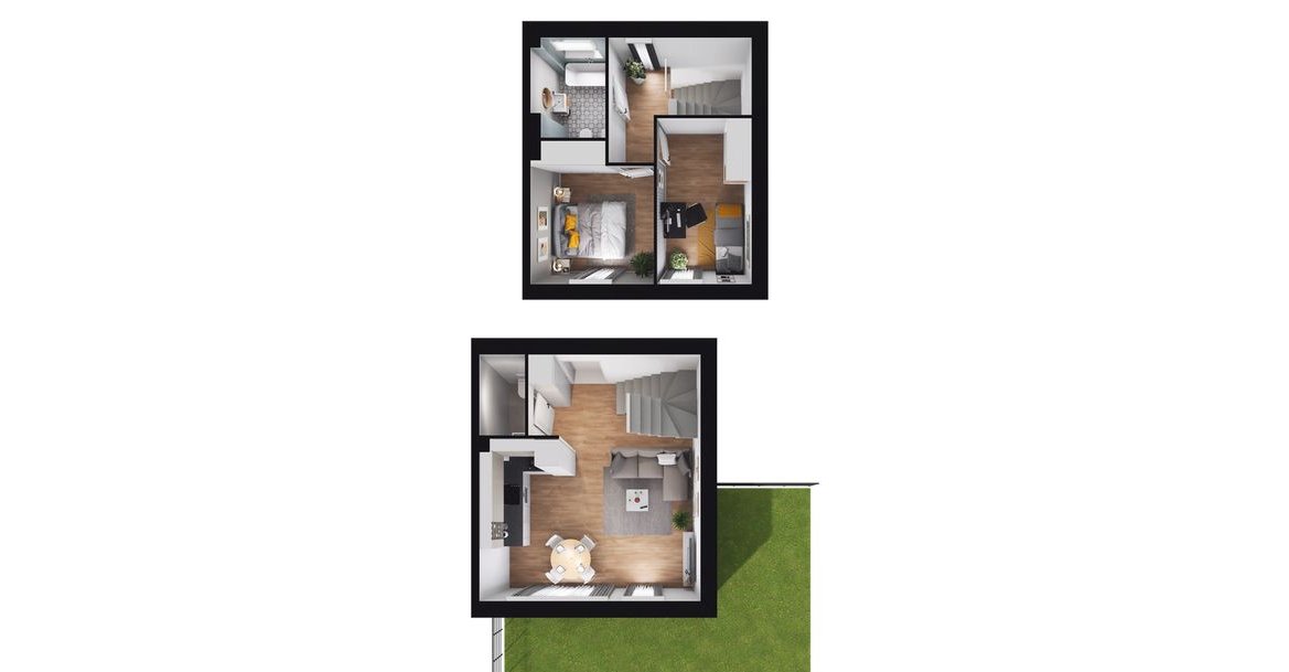 3-pokojowy dom 59m2 + ogródek Bezpośrednio
