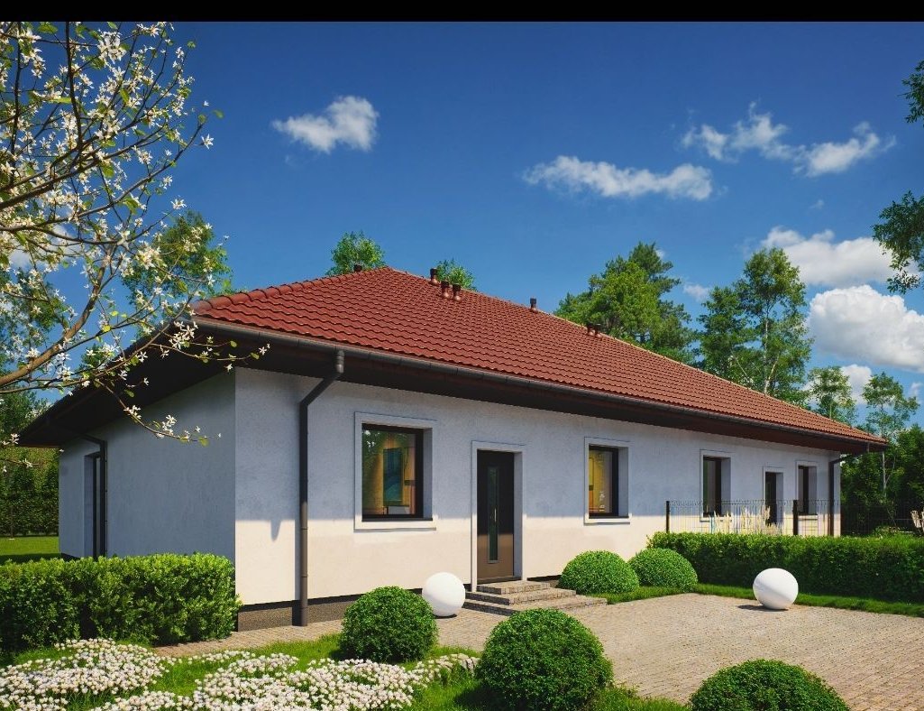 Bliźniak na dużej działce . Stan Deweloperski P.C