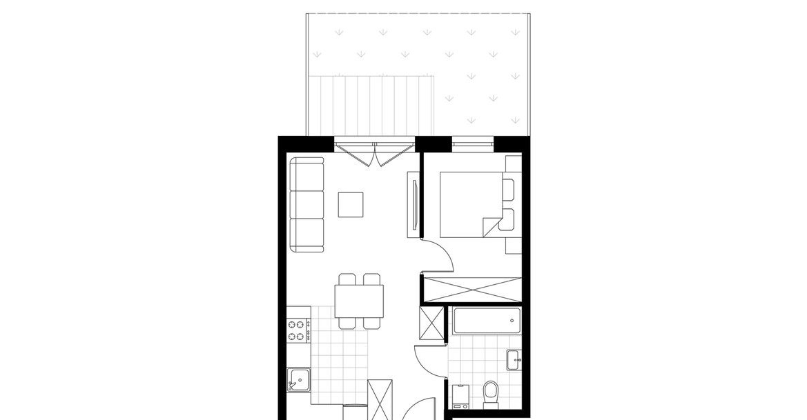 2-pokojowe mieszkanie 37m2 + ogródek Bezpośrednio