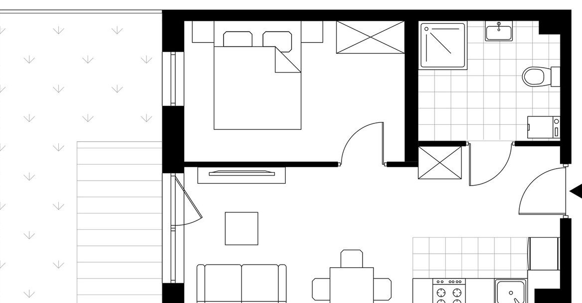 2-pokojowe mieszkanie 34m2 + ogródek Bezpośrednio