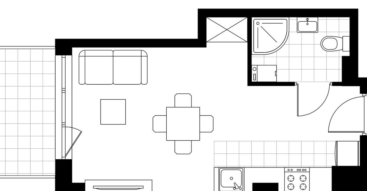 1-pokojowy apartament inwestycyjny 25m2 + balkon