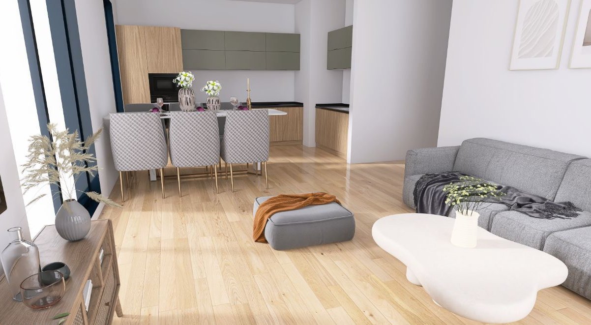 Mieszkanie B18 - duża ilość pomieszczeń, duży balkon!