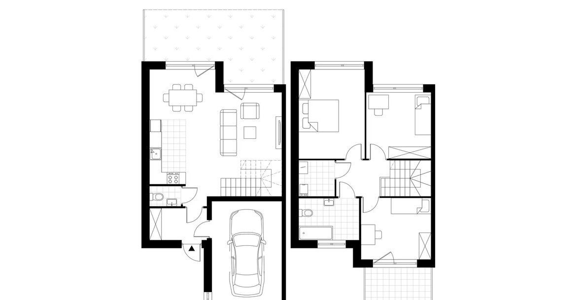4-pokojowy dom 112m2 + ogródek Bezpośrednio