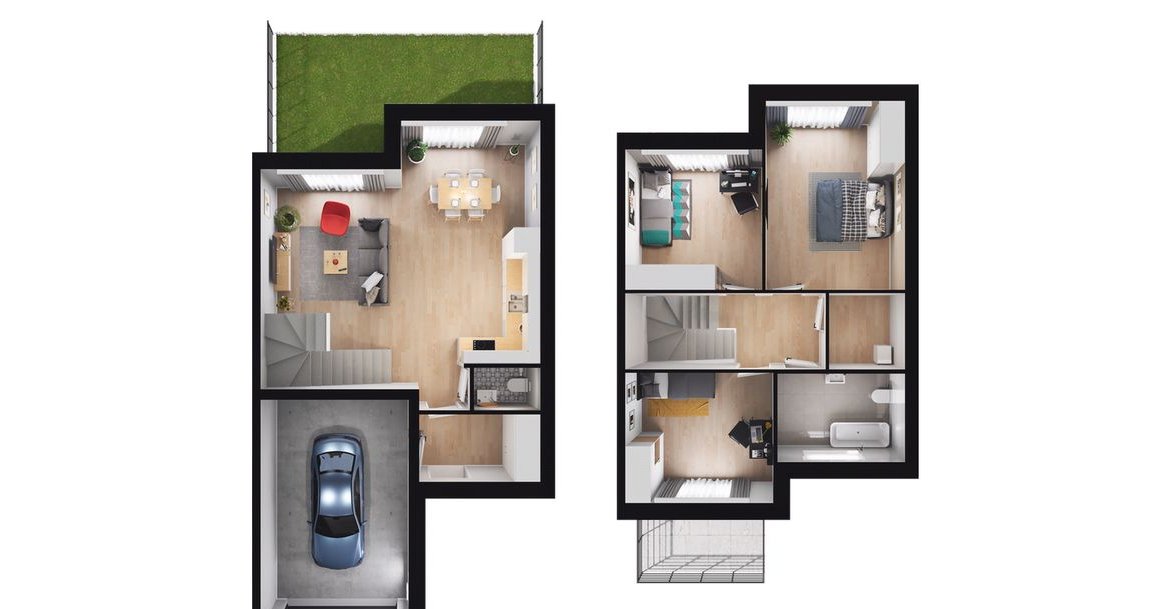 4-pokojowy dom 112m2 + ogródek Bez Prowizji