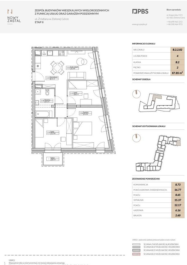 Nowy Zastal | mieszkanie 4-pok. | B.2.2.02