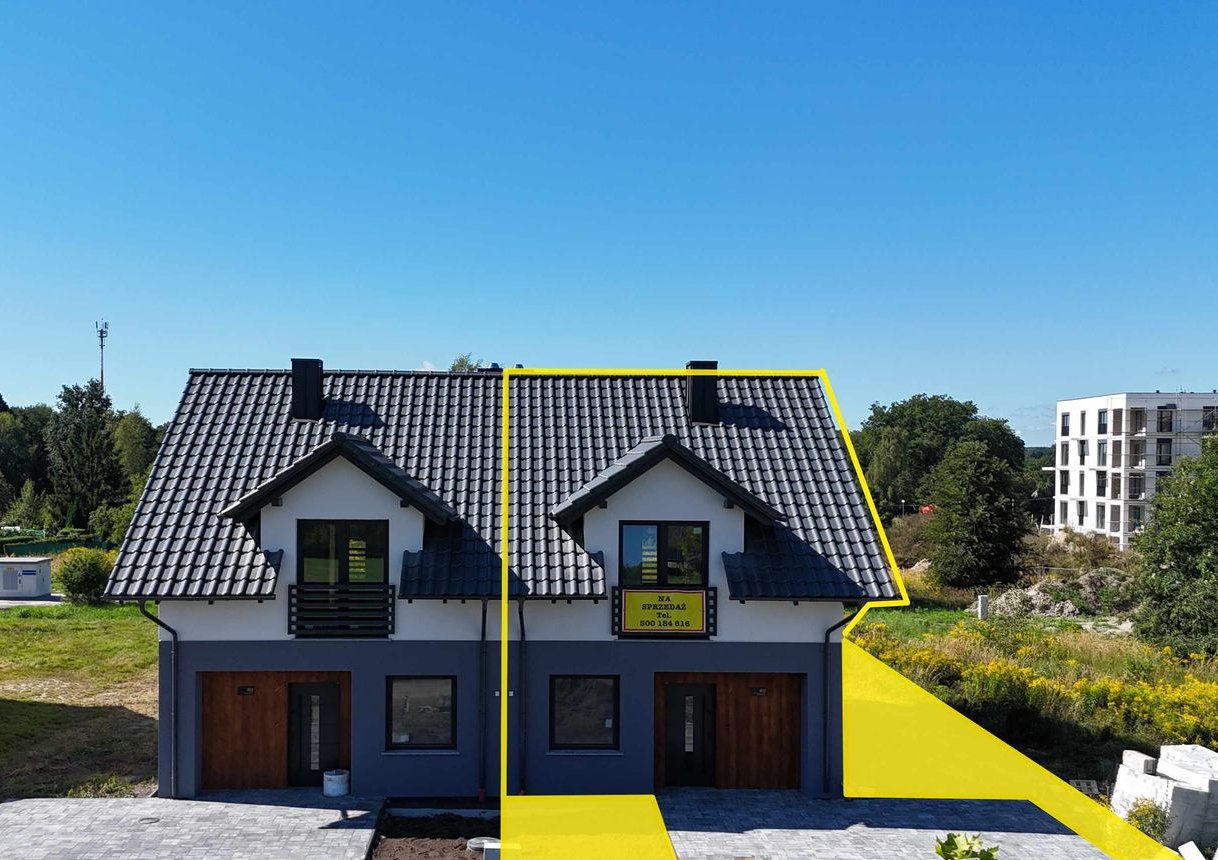 Nowa połowa Bliźniaka z dużym ogródkiem oraz piwnicą ul. Łużycka