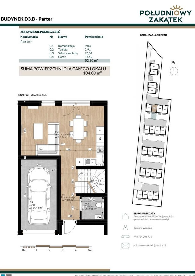 Południowy Zakątek | dom 4-pok. | D3.B