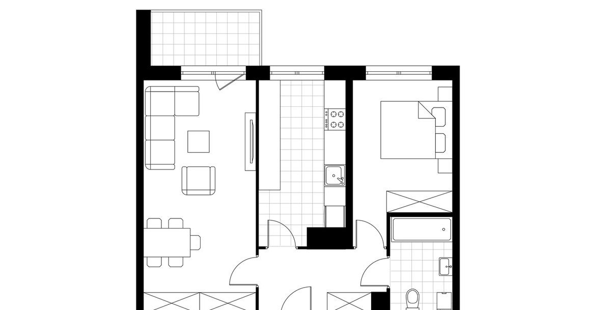 2-pokojowe mieszkanie 53m2 + balkon Bezpośrednio