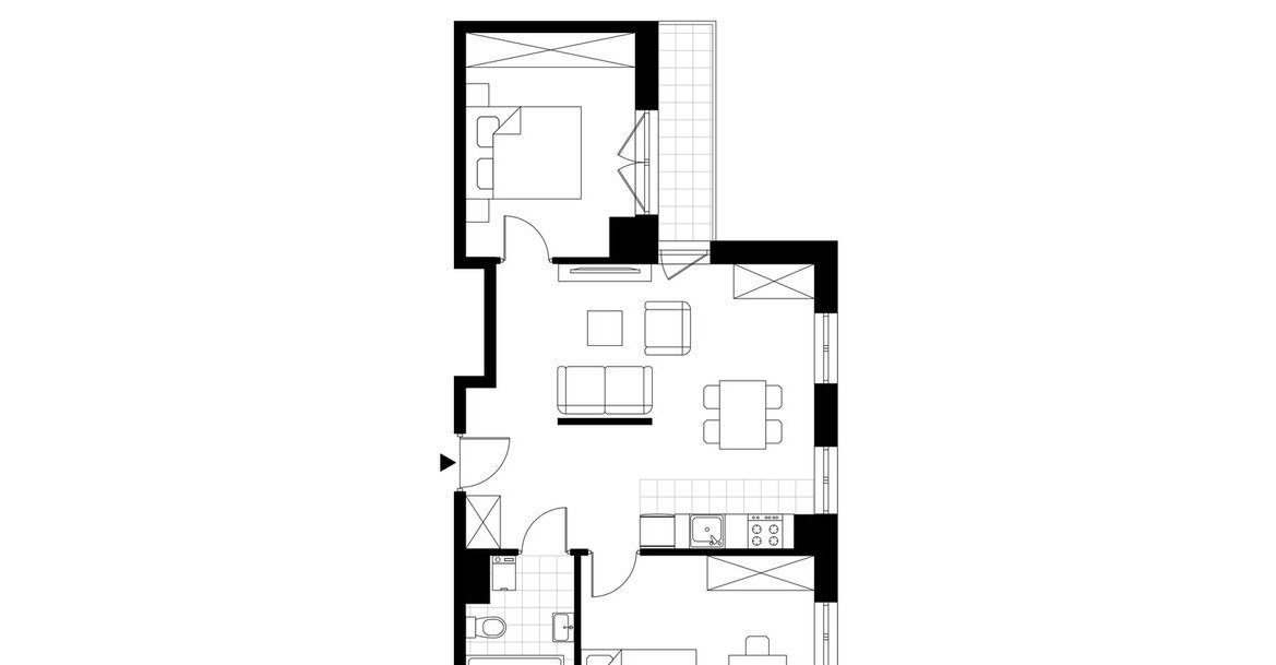 3-pokojowe mieszkanie 55m2 + balkon Bezpośrednio