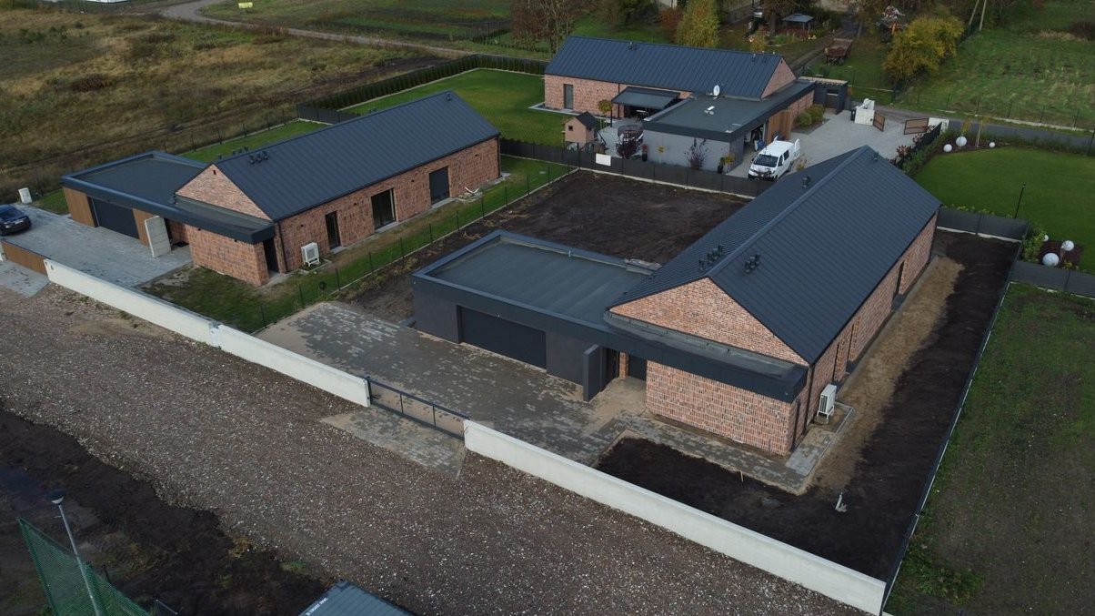 Dom S3 w sytlu loftowym w Papowie Toruńskim Osieki