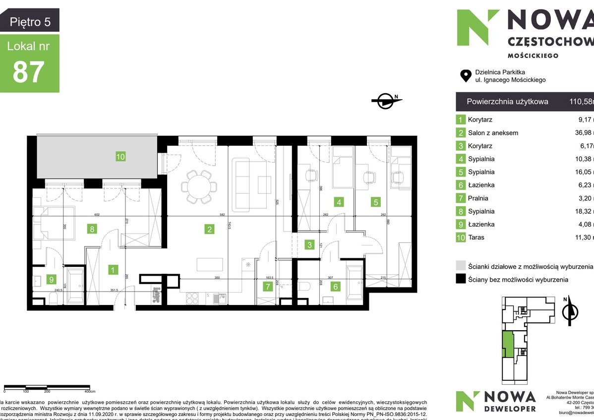Nowa Częstochowa Mościckiego | 4-pok. | M87