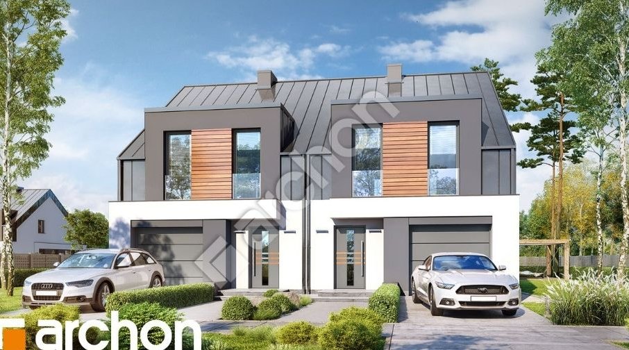 Nowoczesny dom 122 m² z garażem i ogródkiem