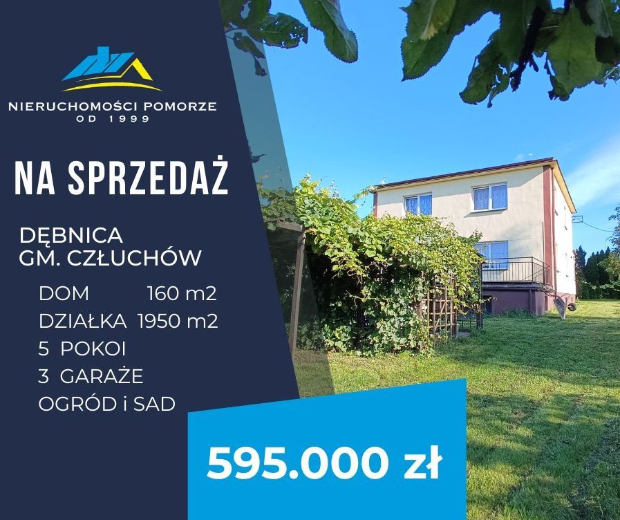 Dom pod miastem 5 pokoi 3 garaże ogród i sad