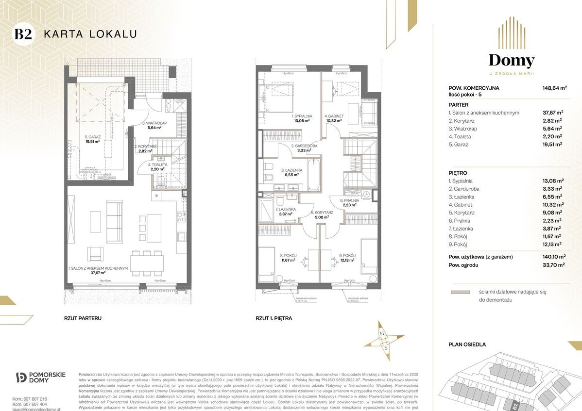 Domy u Źródła Marii | dom 5-pok. | B2