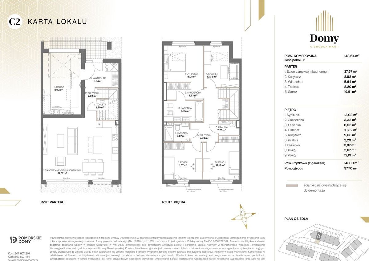 Domy u Źródła Marii | dom 5-pok. | C2