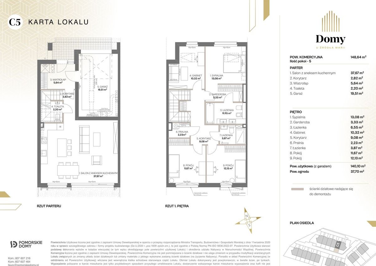 Domy u Źródła Marii | dom 5-pok. | C5