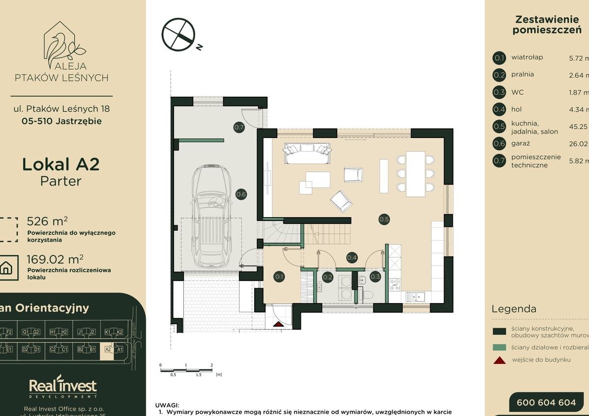 5-pokojowy dom 169m2 + ogródek Bezpośrednio