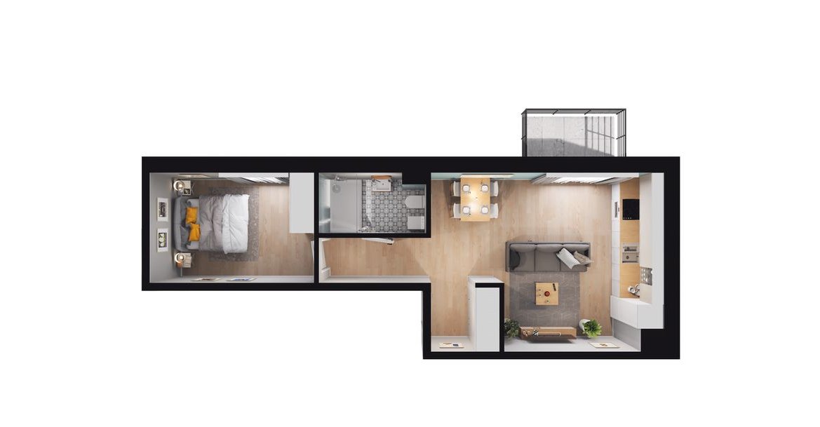 IVY by Blockhaus. | mieszkanie 2-pok. | A_05