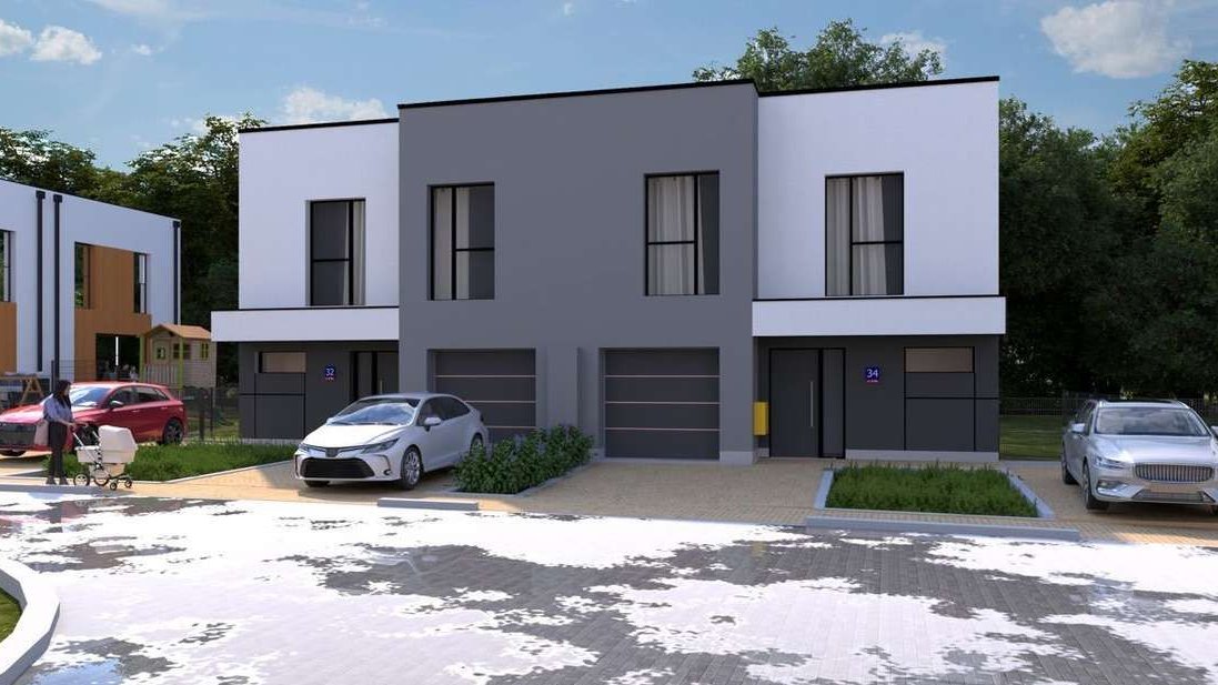 Dom 137m2 z garażem na zamkniętym osiedlu - Złotno