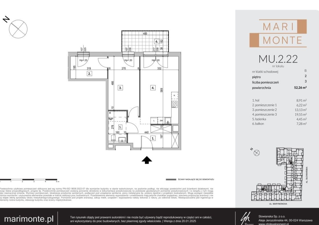 Marimonte | mieszkanie 3-pok. | M​U.2.22
