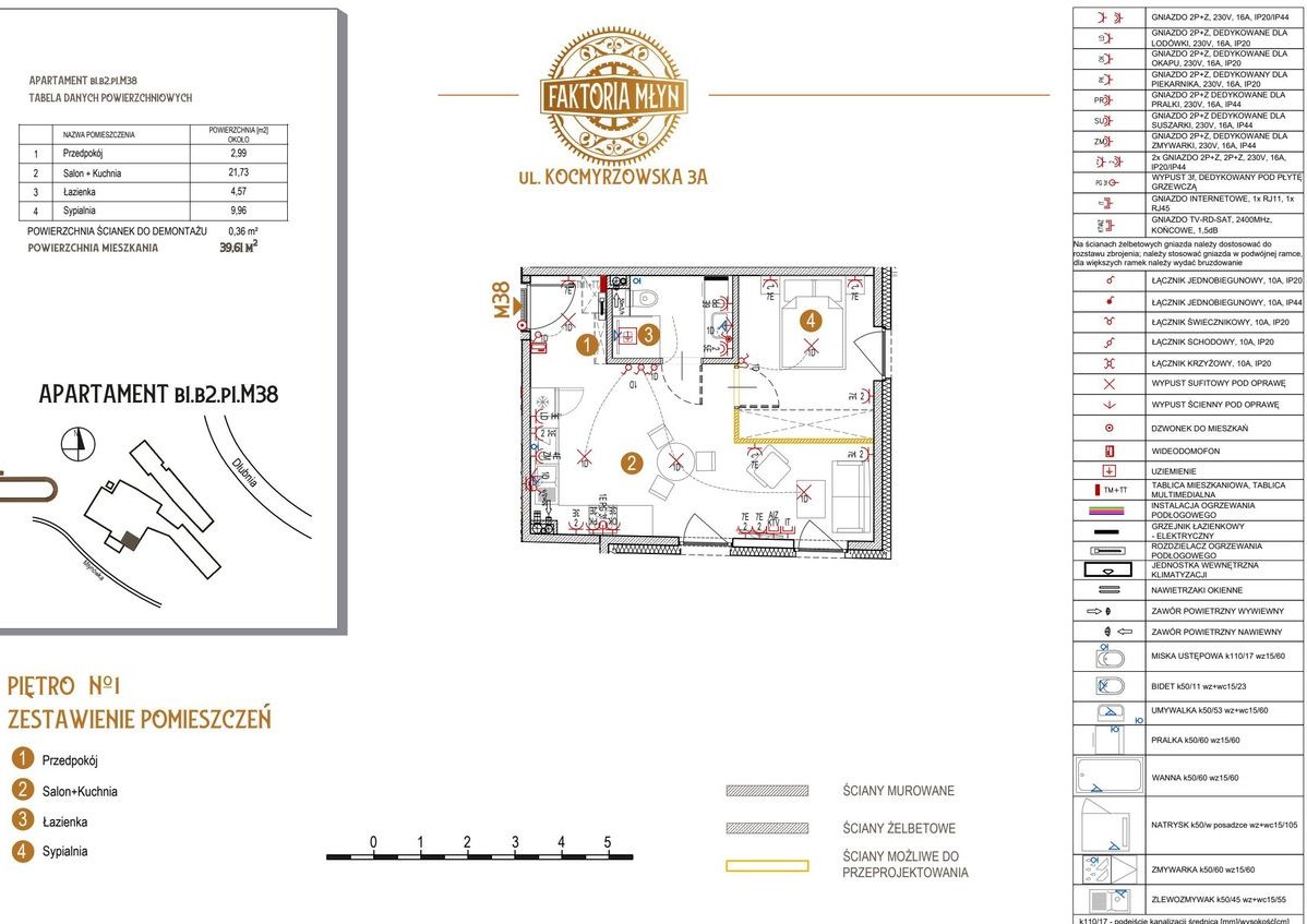 2-pokojowe mieszkanie 39m2 Bez Pośredników