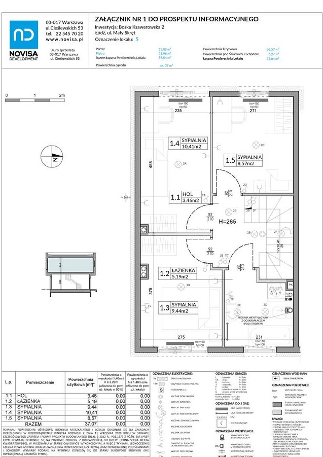 4-pokojowy dom 74m2 + ogródek Bez Prowizji