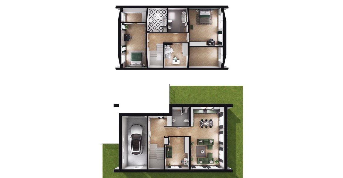 5-pokojowy dom 140m2 + ogródek Bezpośrednio
