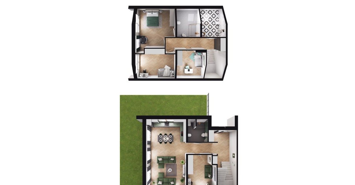 5-pokojowy dom 107m2 + ogródek Bez Pośredników