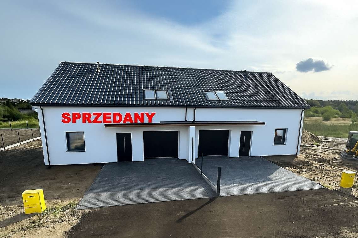 Dom Kliniska koło Szczecina gaz woda-kanalizacja miejska