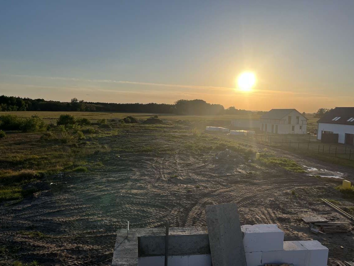 Dom Kliniska koło Szczecina gaz woda-kanalizacja miejska