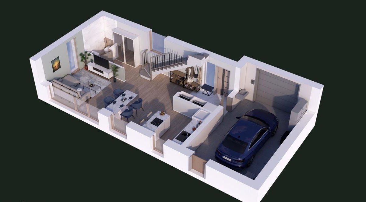 Bliźniak, z garażem, ogrodem- KĄTY GRODZISKIE BIAŁOŁĘKA