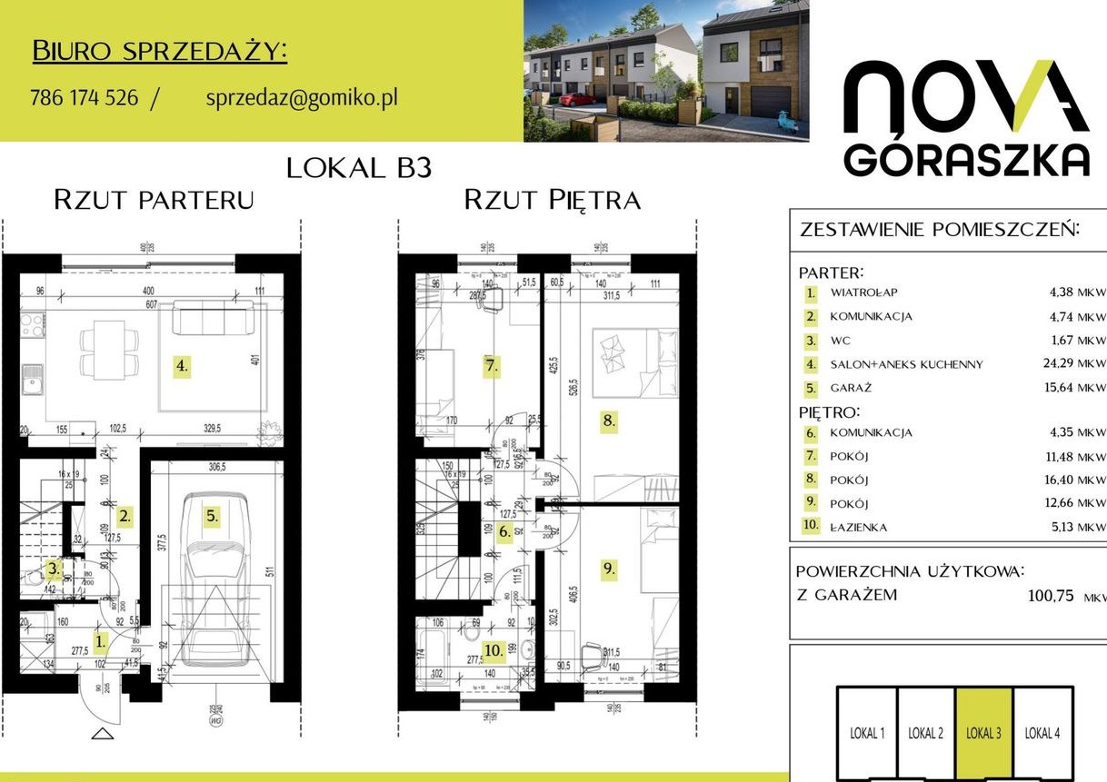 4-pokojowy dom 147,9 m2 + ogródek