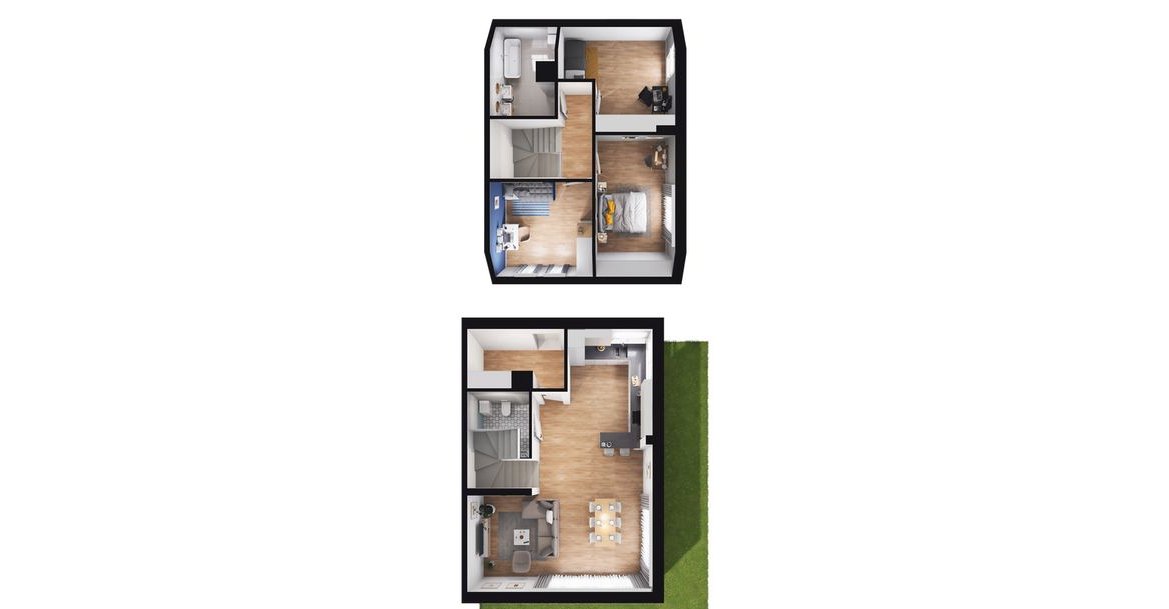 4-pokojowy dom 102m2 + ogródek Bezpośrednio