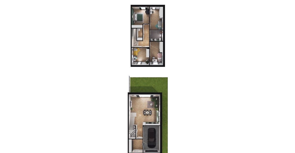 4-pokojowy dom 130m2 + ogródek Bezpośrednio