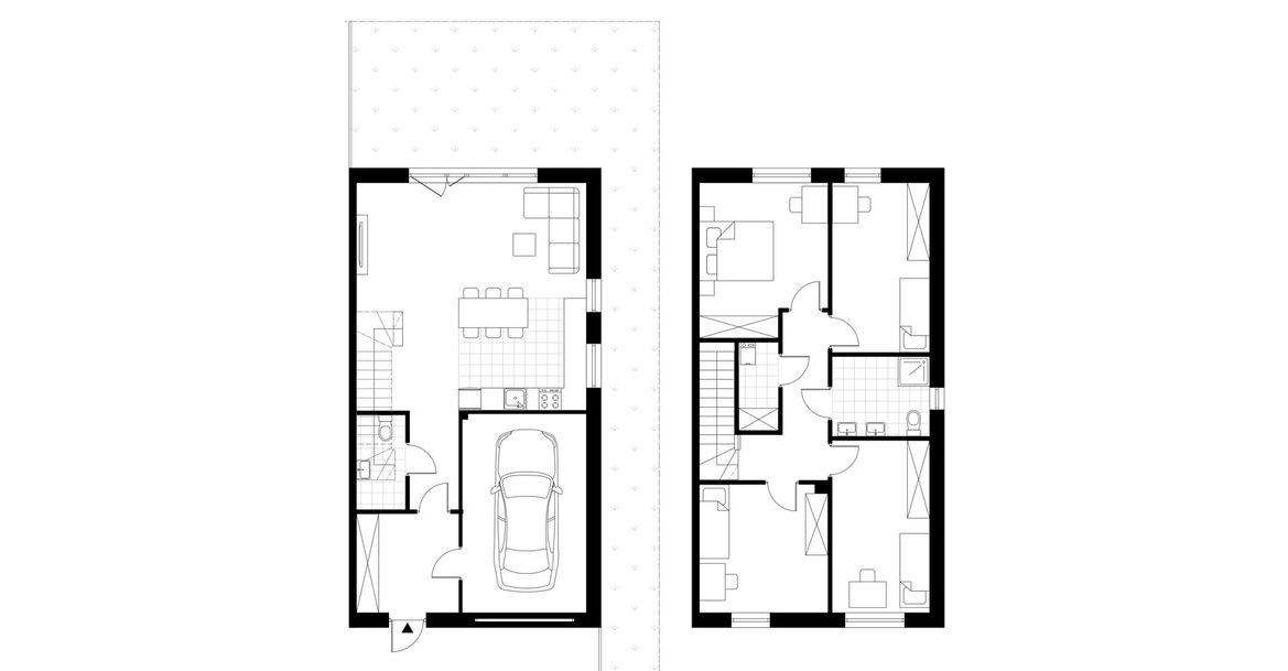 4-pokojowy dom 130m2 + ogródek Bezpośrednio