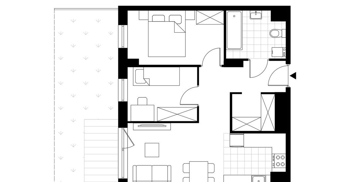 3-pokojowe mieszkanie 49m2 + ogródek