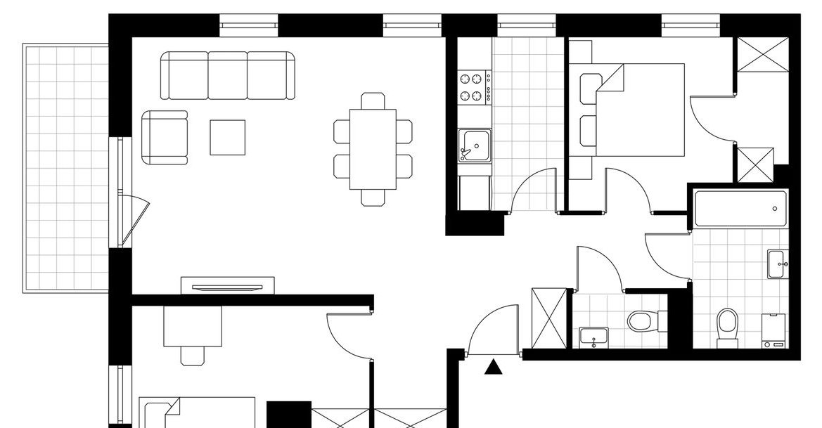 3-pokojowe mieszkanie 66m2 + balkon