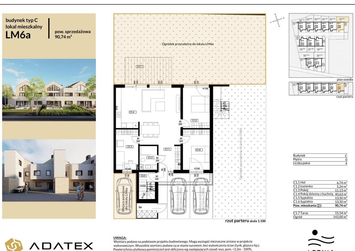 4-pokojowe mieszkanie 90m2 + ogródek Bez Prowizji