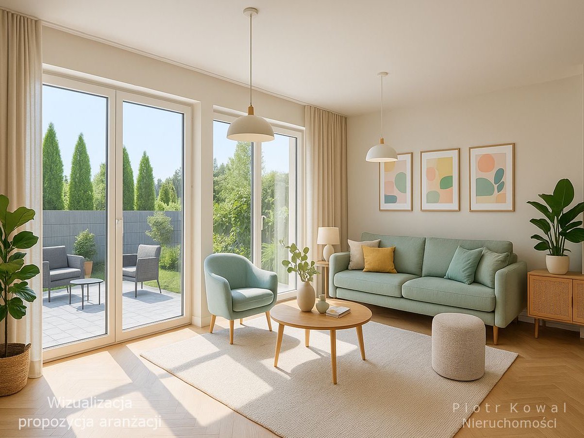 Rokietnica bliźniak - blisko dworca PKP -ogrz. podłogowe -strych-VIDEO