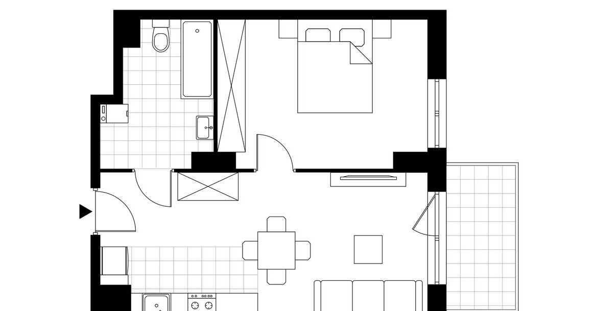 2-pokojowe mieszkanie 40m2 + balkon Bezpośrednio