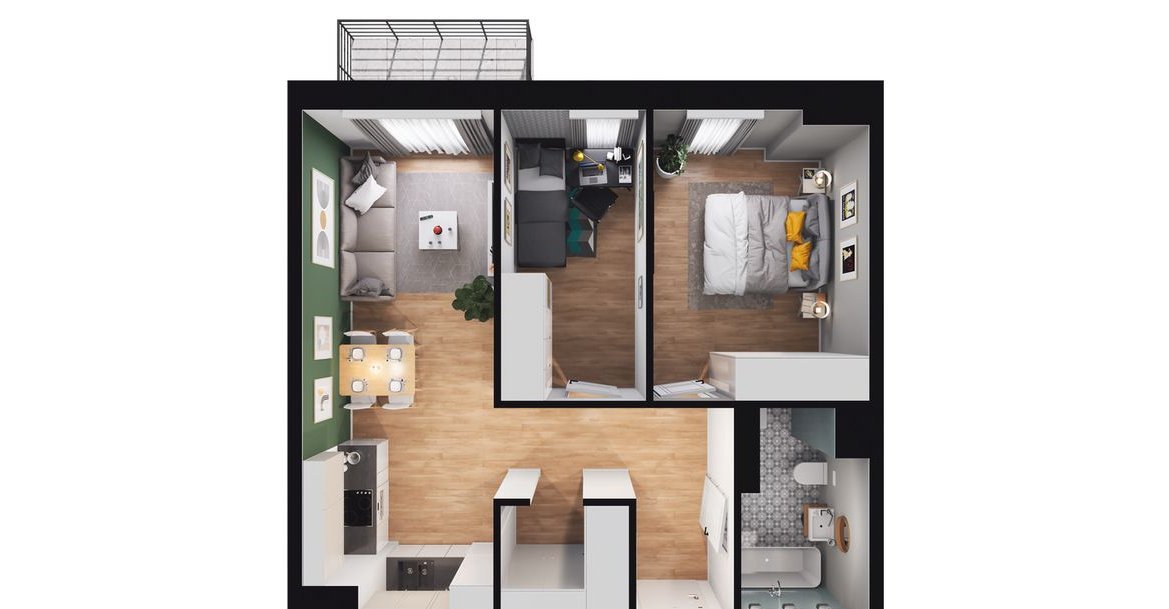 3-pokojowe mieszkanie 50m2 Bez Pośredników